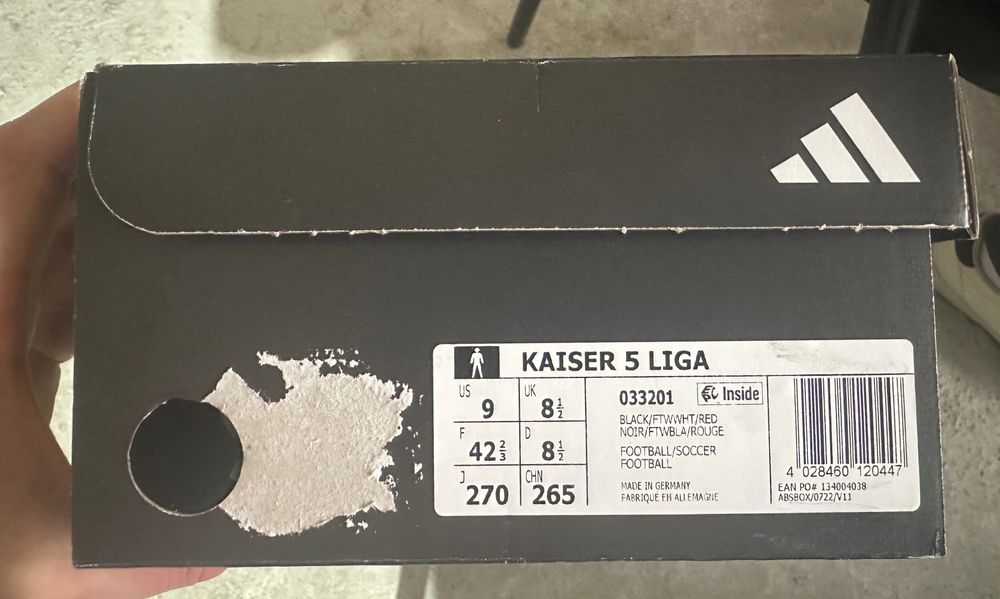 Футболни обувки Adidas Kaiser 5. Размер 42 2/3