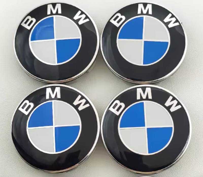 SET 4 Capace Jante BMW 68mm - Seria 1, 2, 3, 4, 5, X1 / X3 / X5 / X6