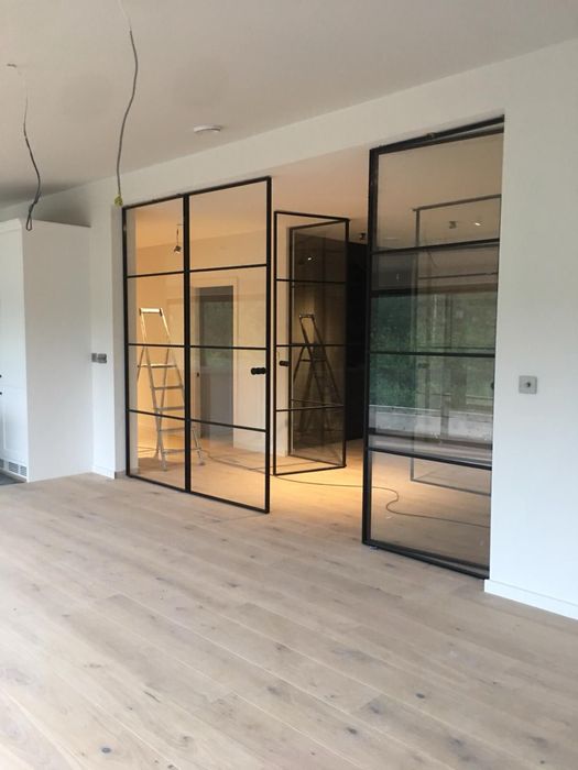 Лофт перегородки и двери из металлического профиля под заказ