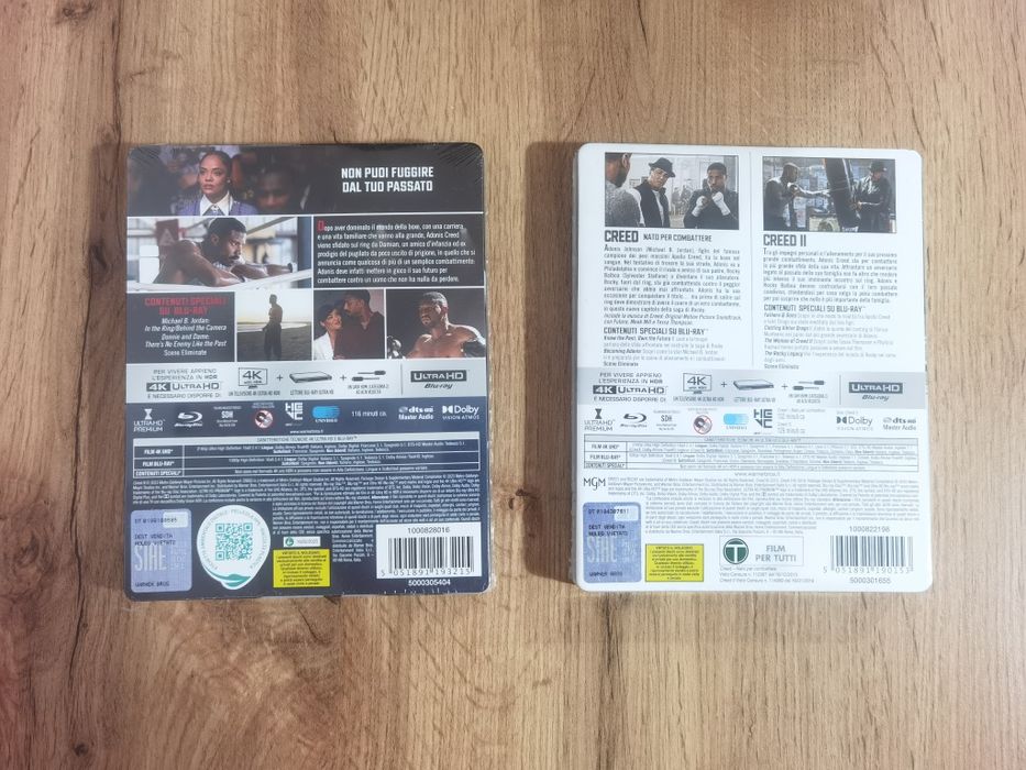 Colecție filme steelbook 4K bluray Creed 1 2 3 steel book nou sigilat