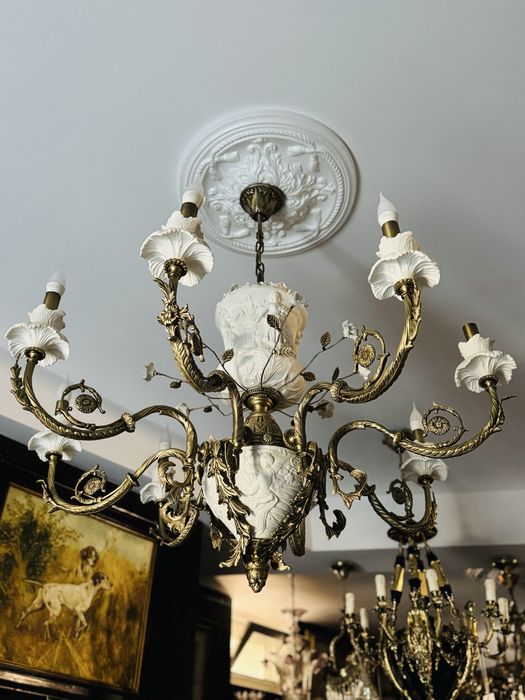 Candelabru Portelan- iluminat interior