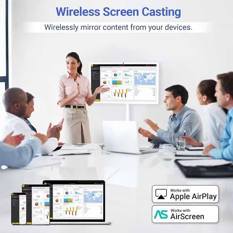 Портативный 21.5-32" Рулонный Сенсорный Экран TV Android 12