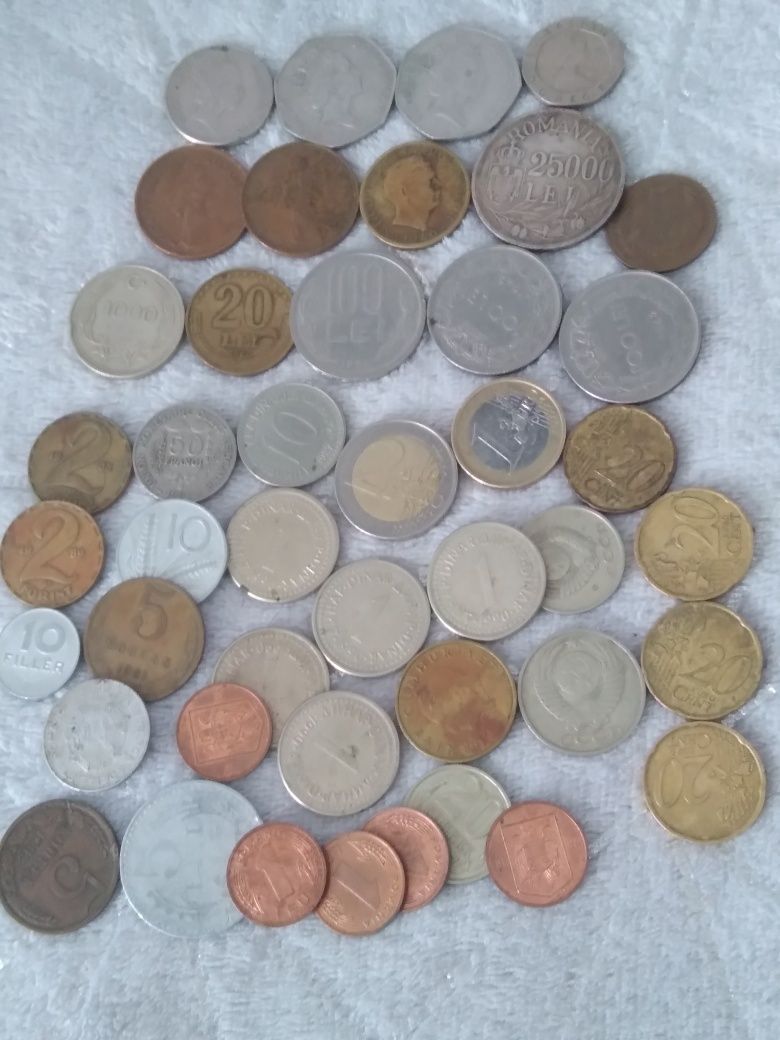 Monede vechi românești și străine