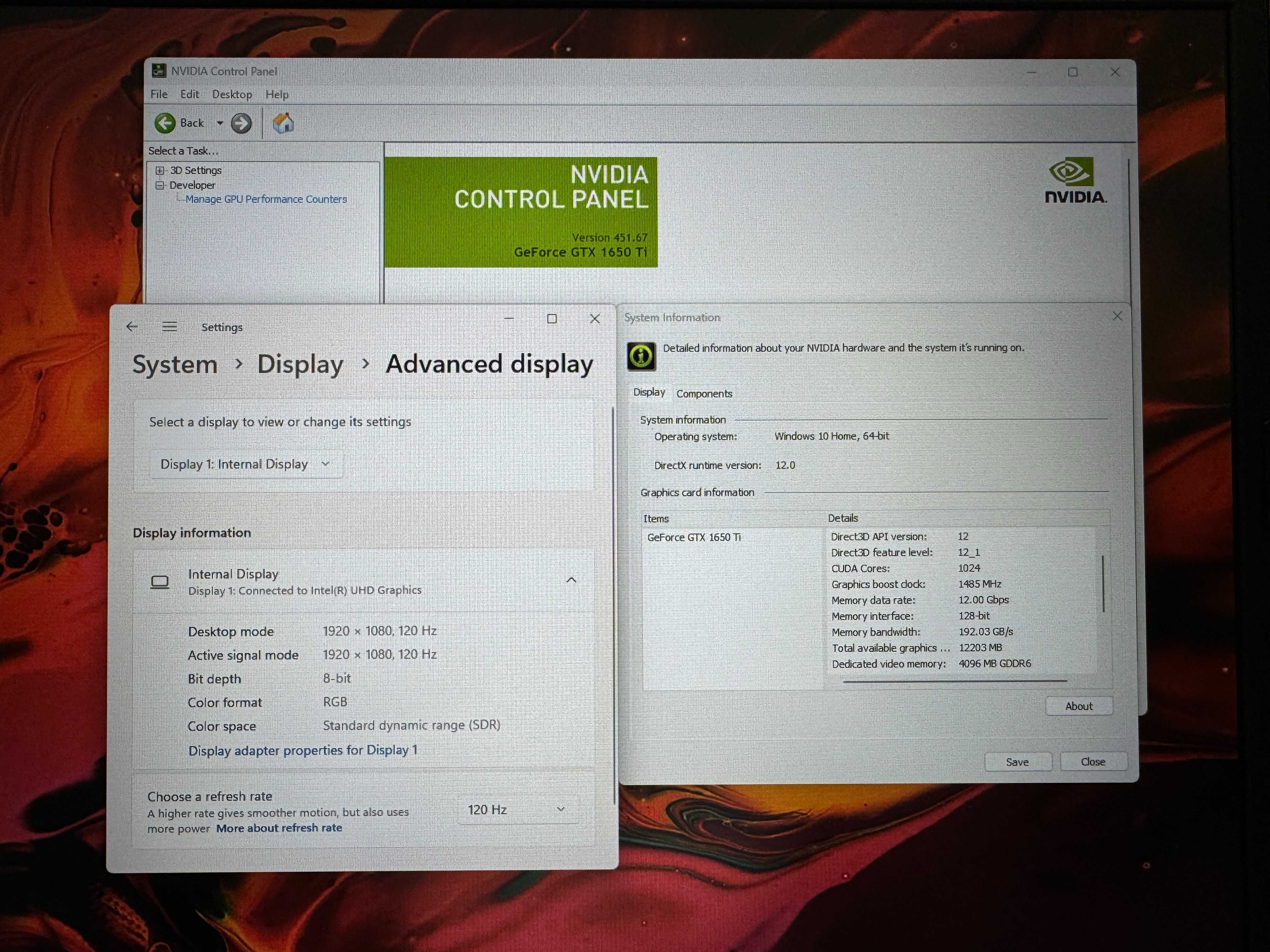 17.3' 120Hz i7-10750H Acer Nitro 5 16GB DDR4/512GB NVMe/GTX 1650 Ti