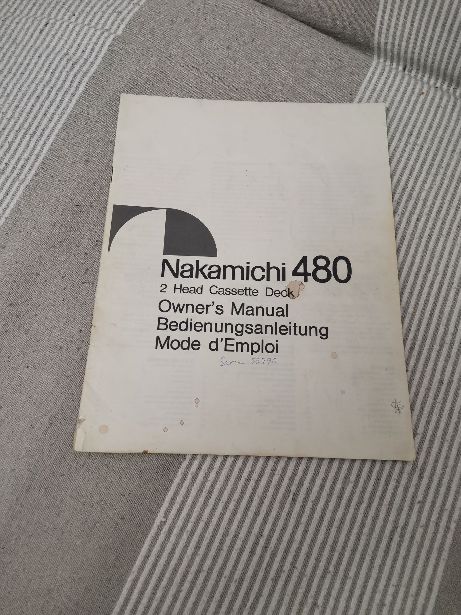 Casetofon deck Nakamichi 480