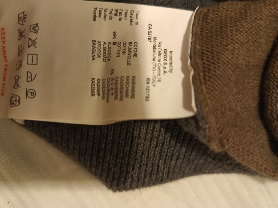 Pulover bumbac cu cașmir Geox