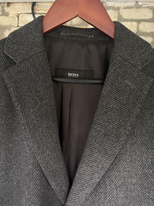 Мужское шерстянное пальто от Hugo Boss