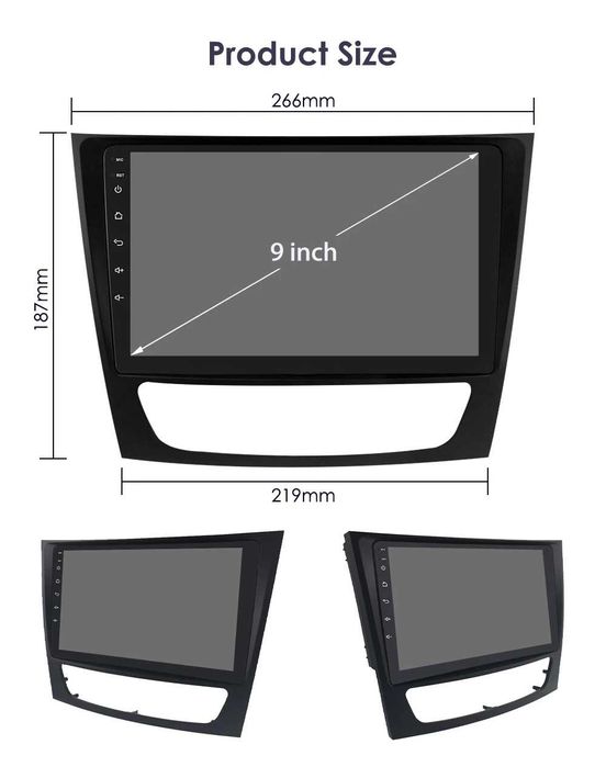 1-8GB Navigatie GPS Mercedes E Class W211 E200 W219 CLS Carplay QLED