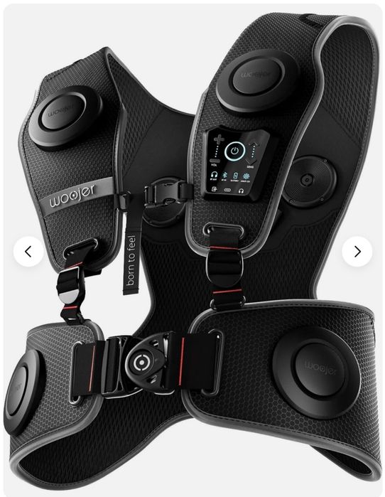 Woojer Haptic Vest 3 for Games, Music, Movies, VR and Wellness Black