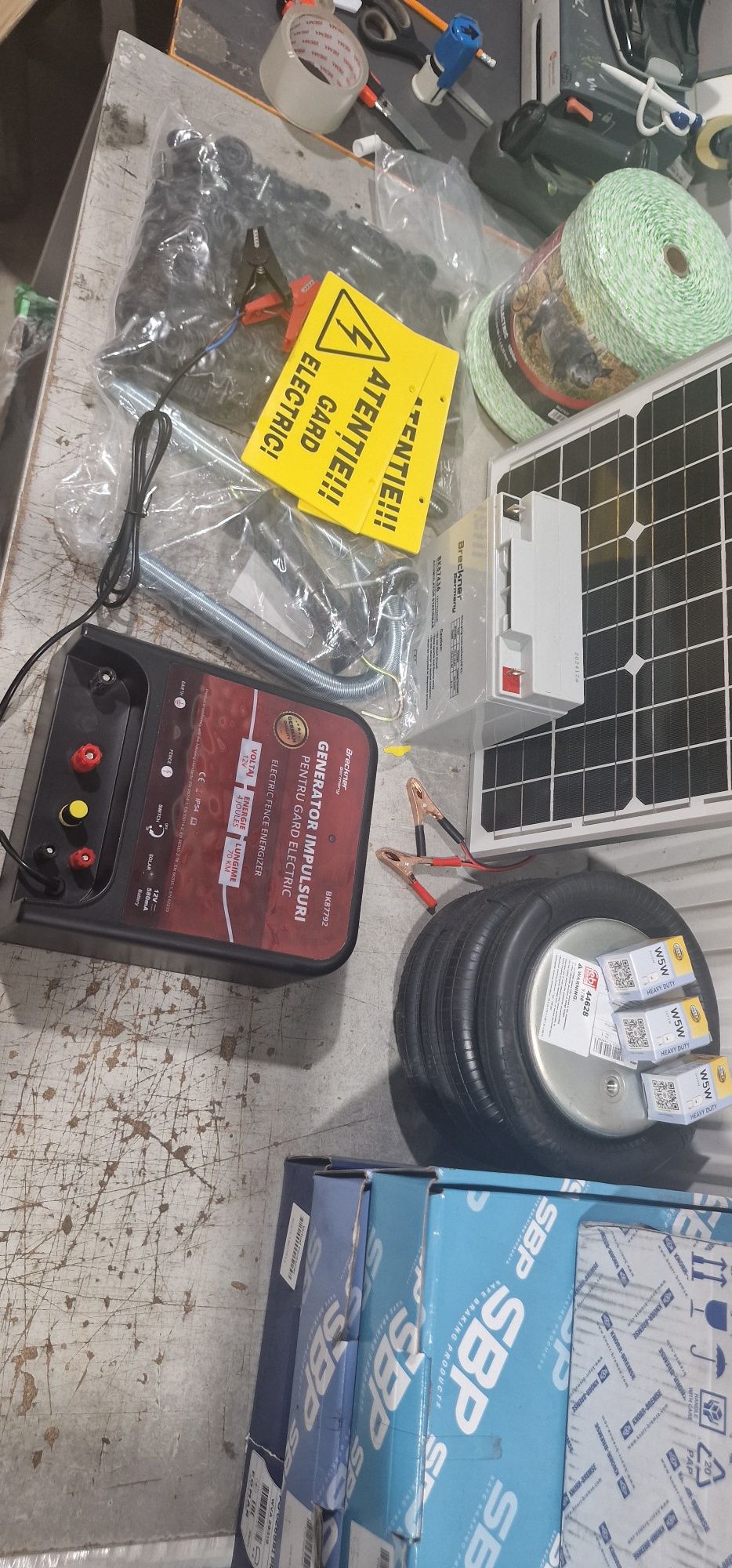 Sistem gard Electric complet panou acumulator aparat 4 joule 70 km pre