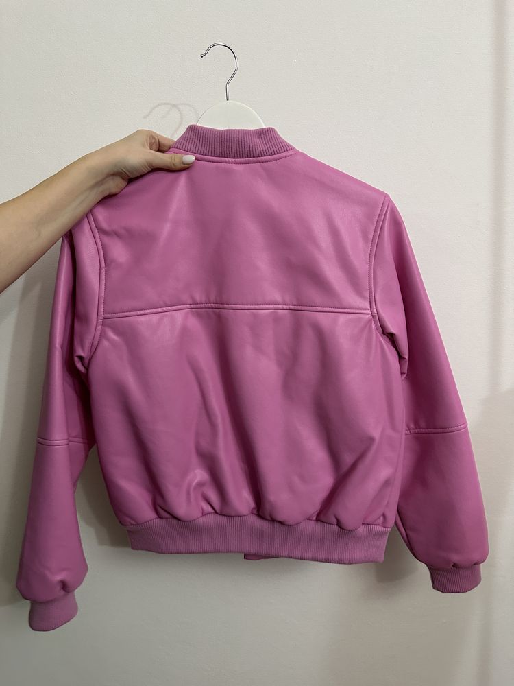 Bomber jacket roz fuchsia S/M nou