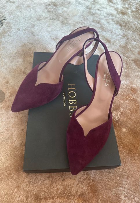 Hobbs Camill Pantofi piele întoarsă mov