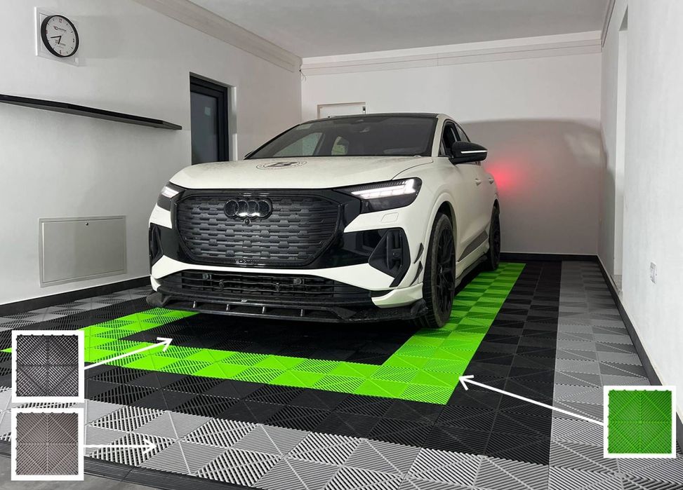 Pardoseala Modulara pentru Garaj si Ateliere Detailing - Verde