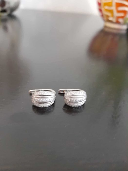 Сребърни обеци с печат