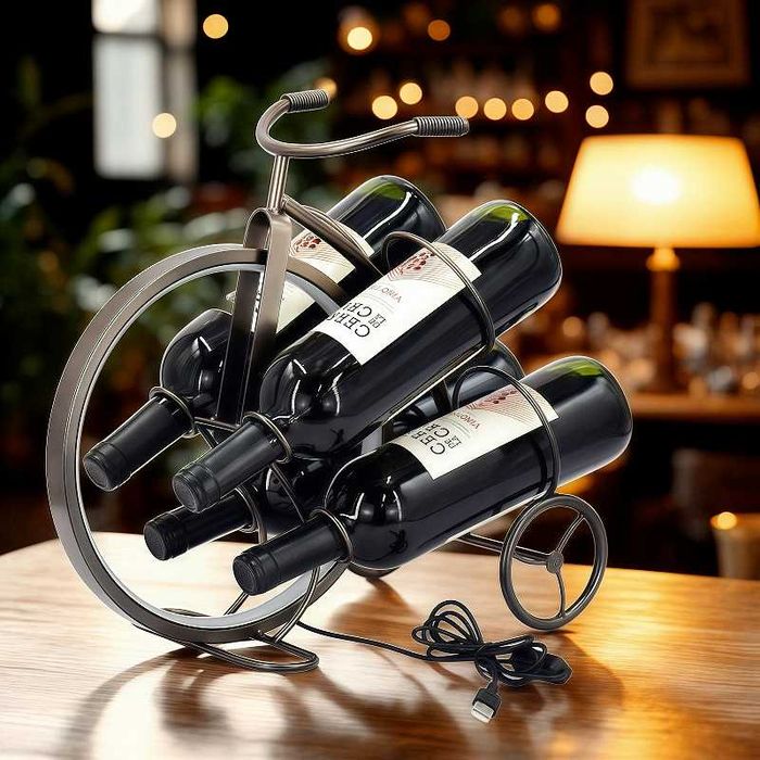 Нова Метална Лампа Велосипед - Колело Поставка за  Бутилки - 3 Вида