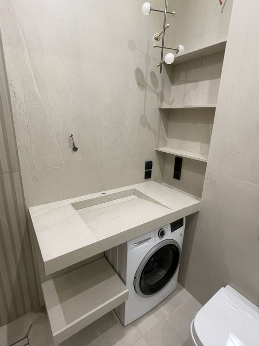 Изготовление подвесных и накладных раковин из керамогранита