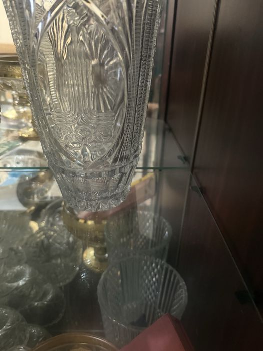 Ваза хрустальная  антиквариант ссср