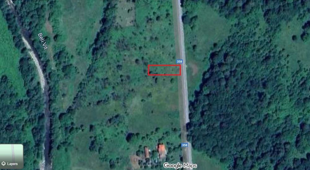 Парцел на главен път Тетевен - Рибарица 827 кв.м. УПИ, категория 4