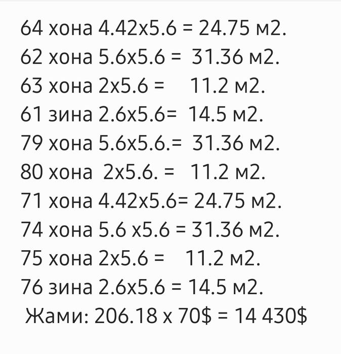 Но турар ертула сотилади.