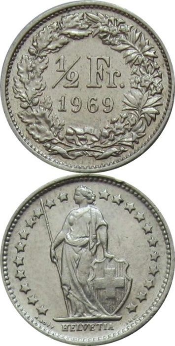 Elvetia 1/2 Franc 1996