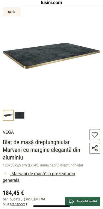 Blat masa 120x80 cm