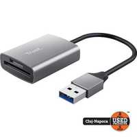 Trust Dalyx Card Reader, 3-in-1, Aluminiu, USB-A 3.2 | UsedProducts.ro