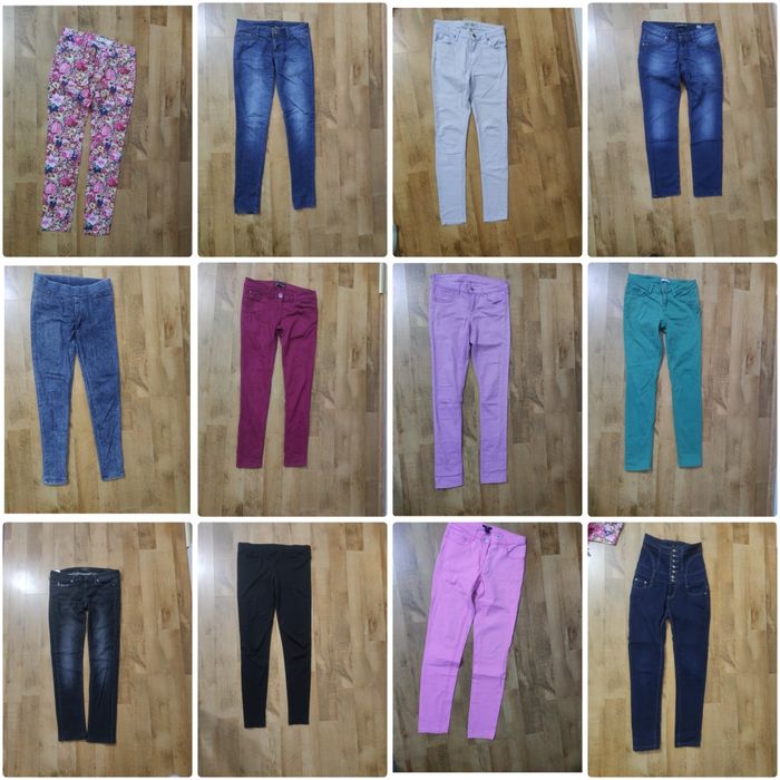 Lot 13 perechi blugi, H&M,Mas. 38