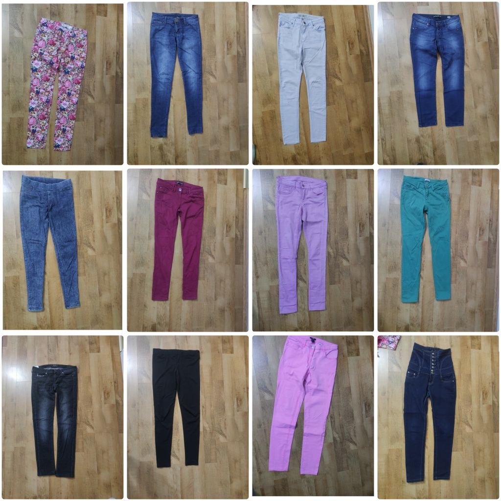 Lot 13 perechi pantaloni/ blugi, H&M,Mas. 38