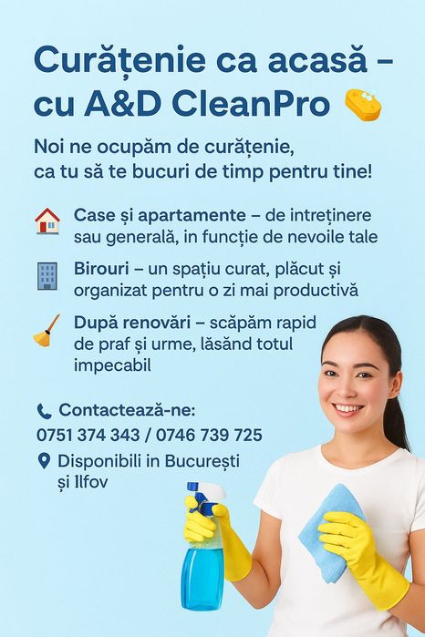 Curățeniei la domiciliu sau birou