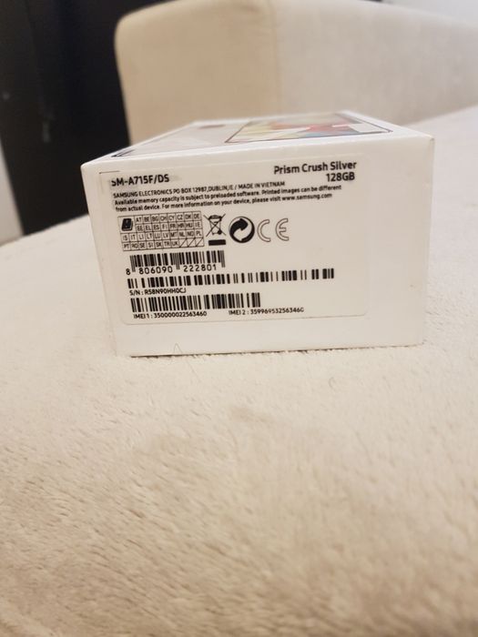 Telefon mobil Samsung Galaxy A71, Dual SIM, 128GB, 6GB RAM, 4G, Silver