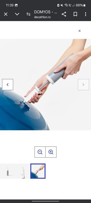 Minge de yoga şi pompă mică