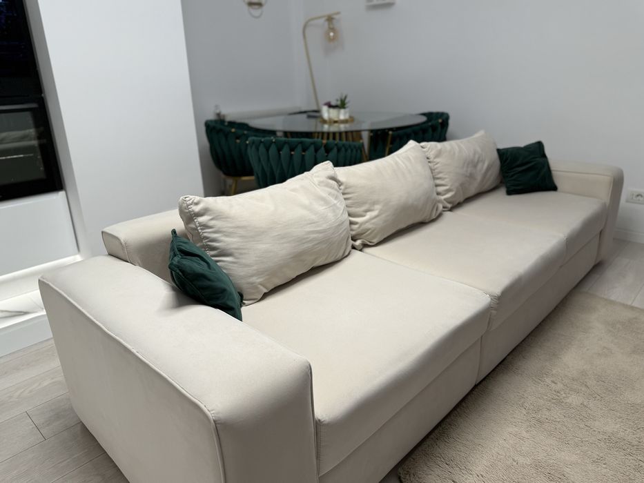 Canapea extensibilă bej