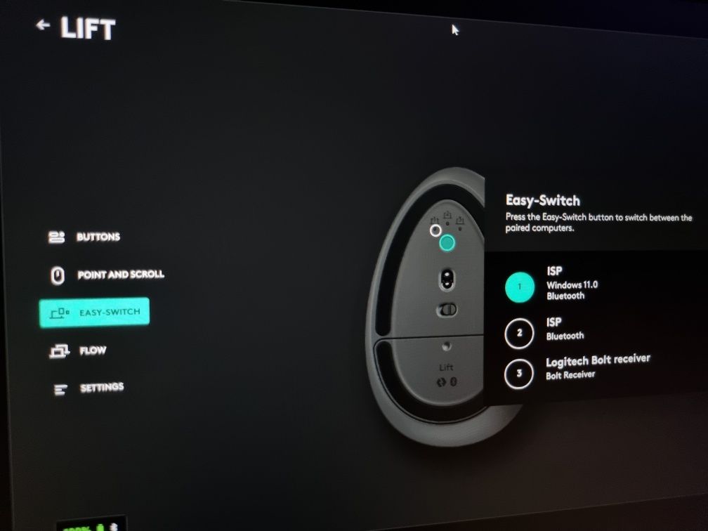 Mouse Logitech Lift vertical