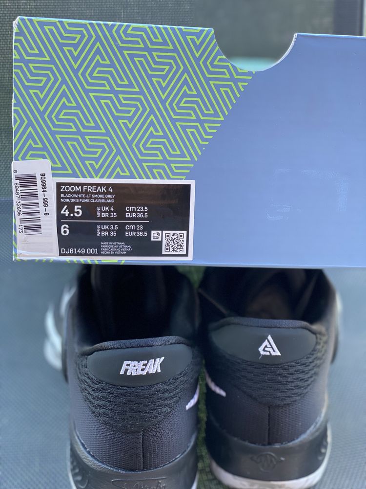 Adidasi Originali Nike Zoom Freak 4 Noi in Cutie Marime 36.5
