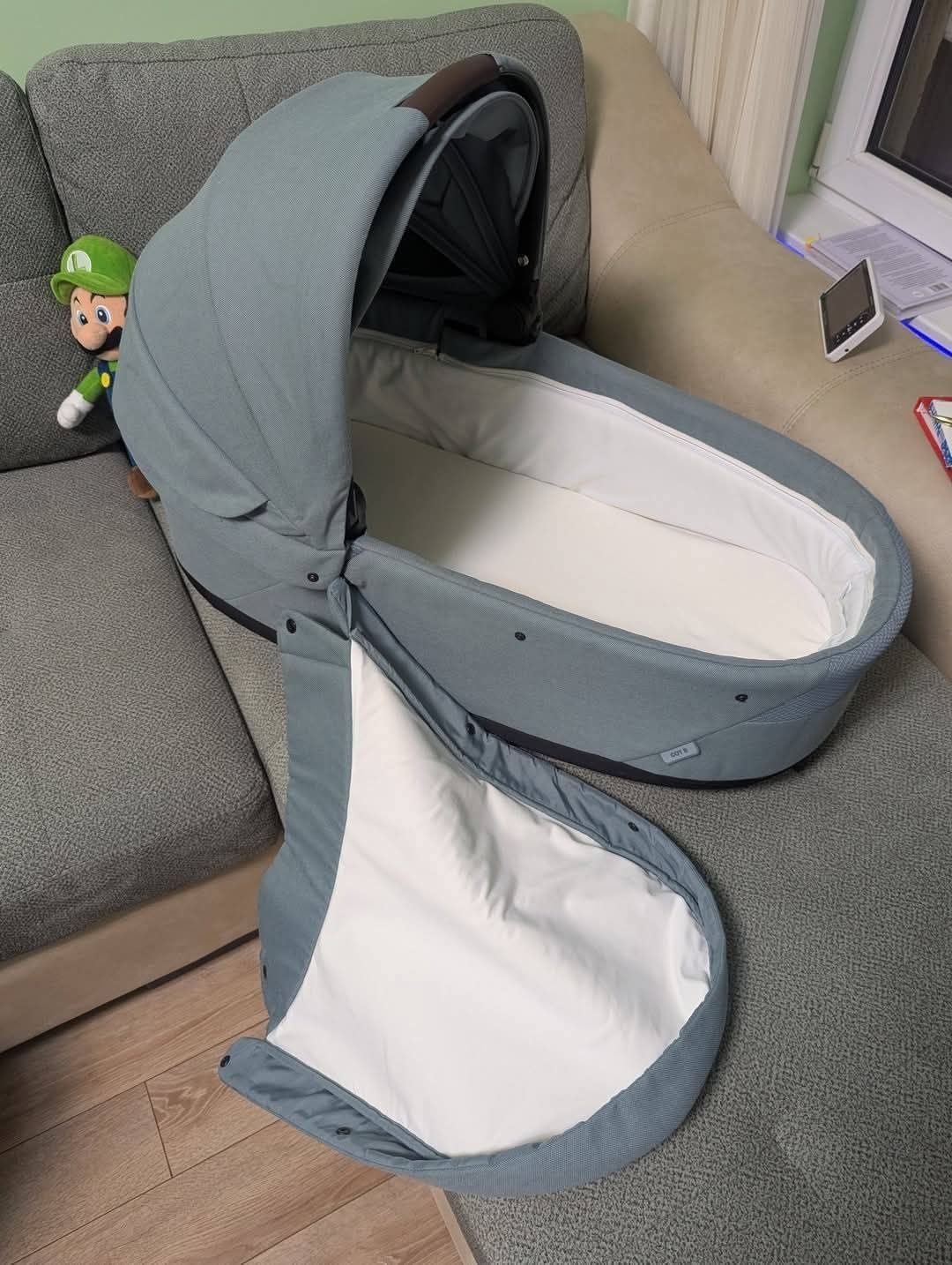 Кош за новородено cybex cot s lux sky blue