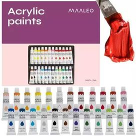 Комплект акрилни бои Maaleo 24 бр х 12 ml