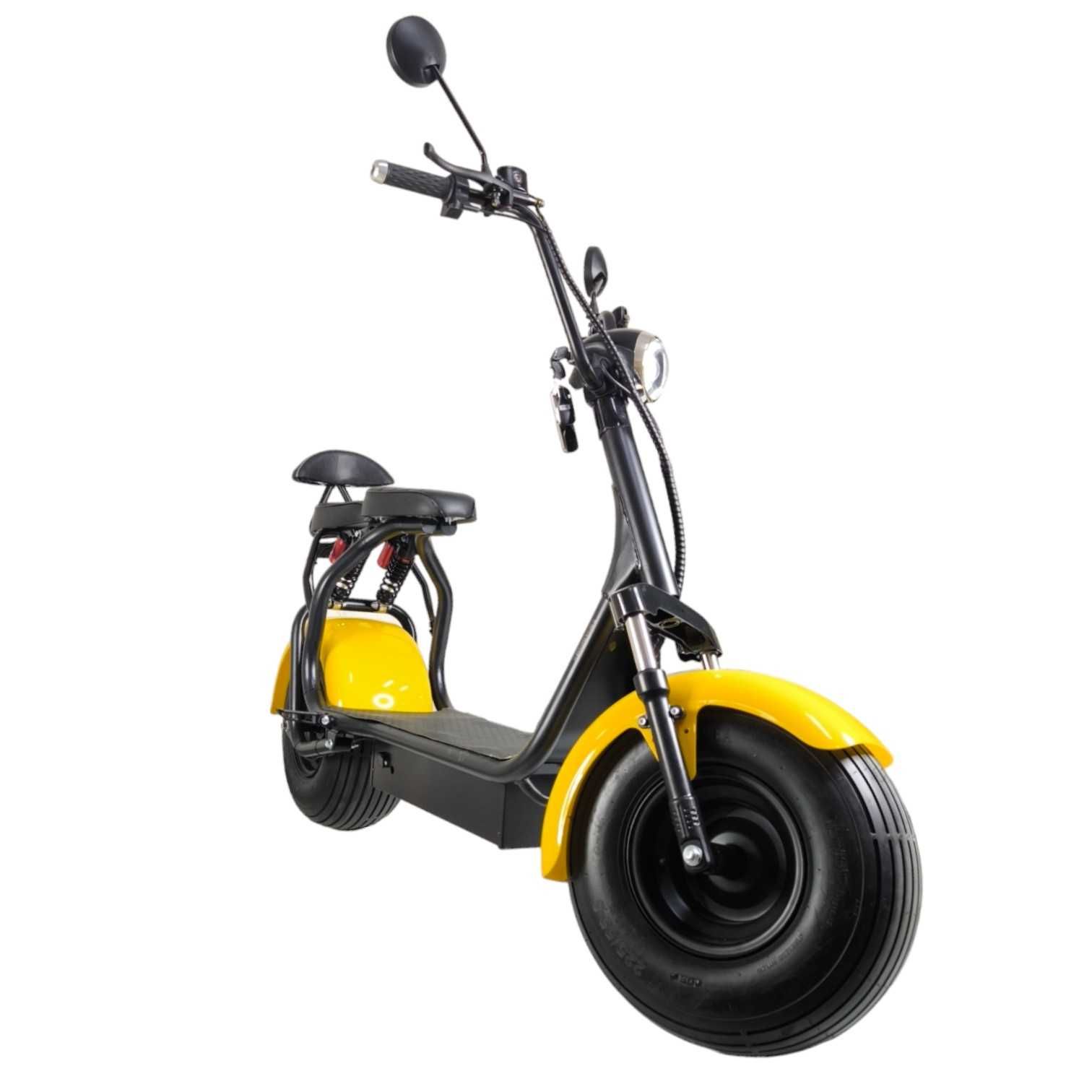 Електрически скутер BIG CITY HARLEY 1500W 60V/12AH Yellow