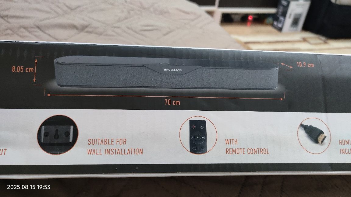 Roseland Saundbar stereo 2.0 BLUETOOTH