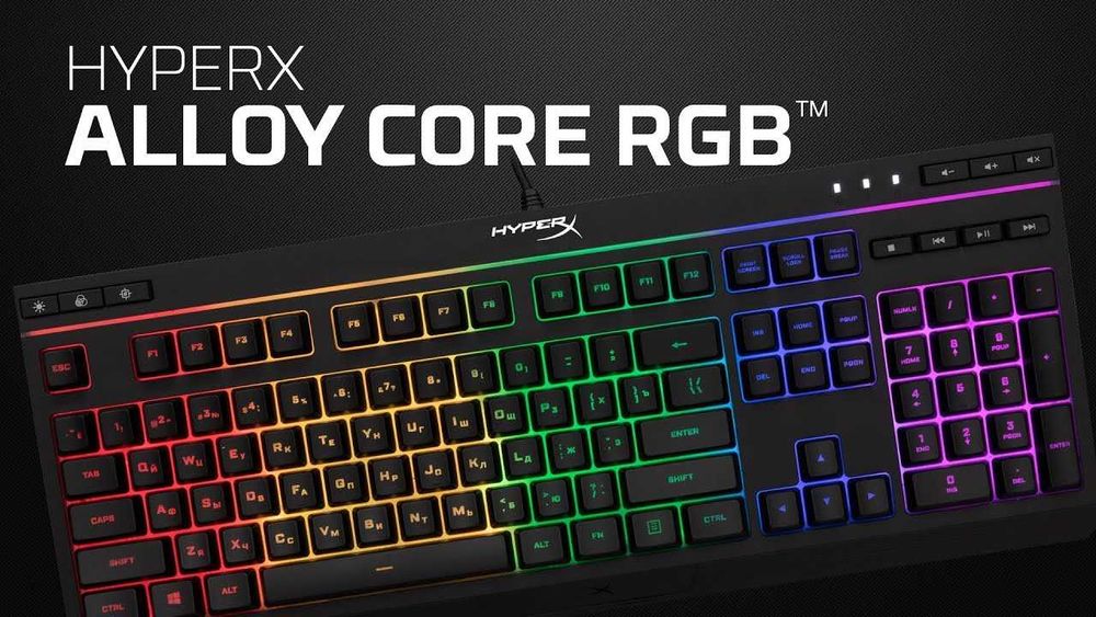 Новая Клавиатура HyperX Alloy Core RGB Игровая