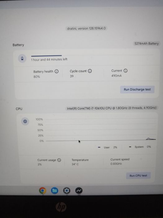 Лаптоп HP Pro c640 Chromebook, Intel Core i7-10610U, 14",Full HD,