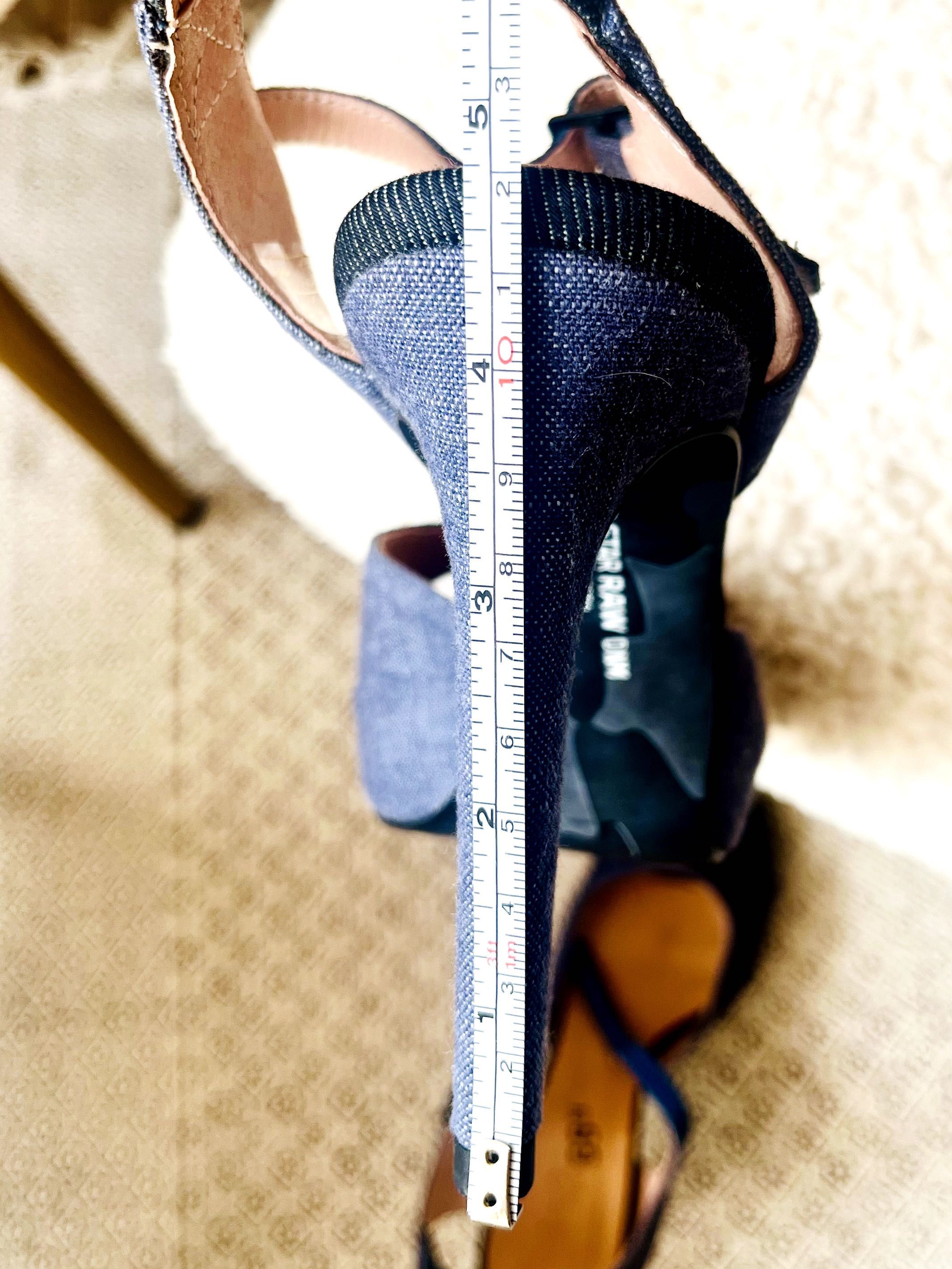 G-star Raw 11 cm дънкови сандали / Denim Stiletto Heels (No 39-40)