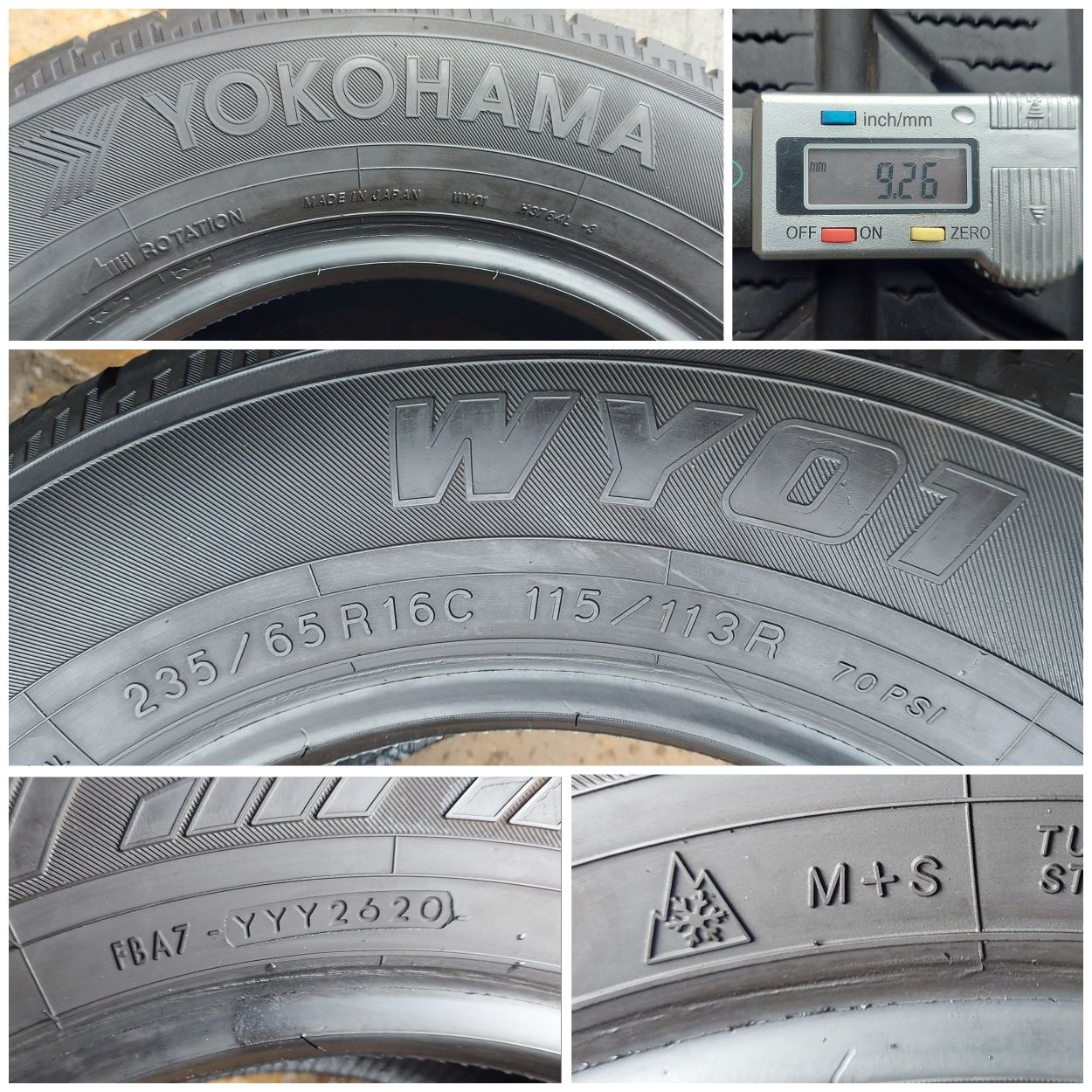 O bucată 235/65 R16C M+S iarnă - una Semperit Yokohama Falken Uniroy