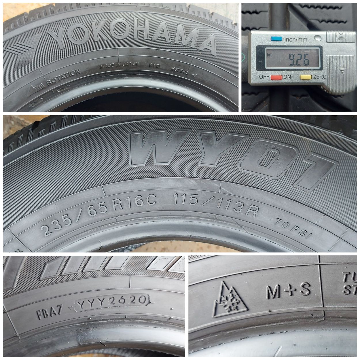 O bucată 235/65 R16C M+S iarnă - una Pirelli Yokohama Falken