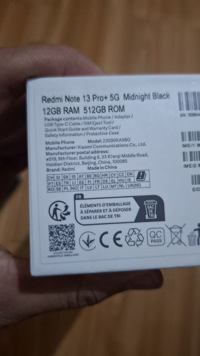 Redmi note 13 pro plus 5G /12/512