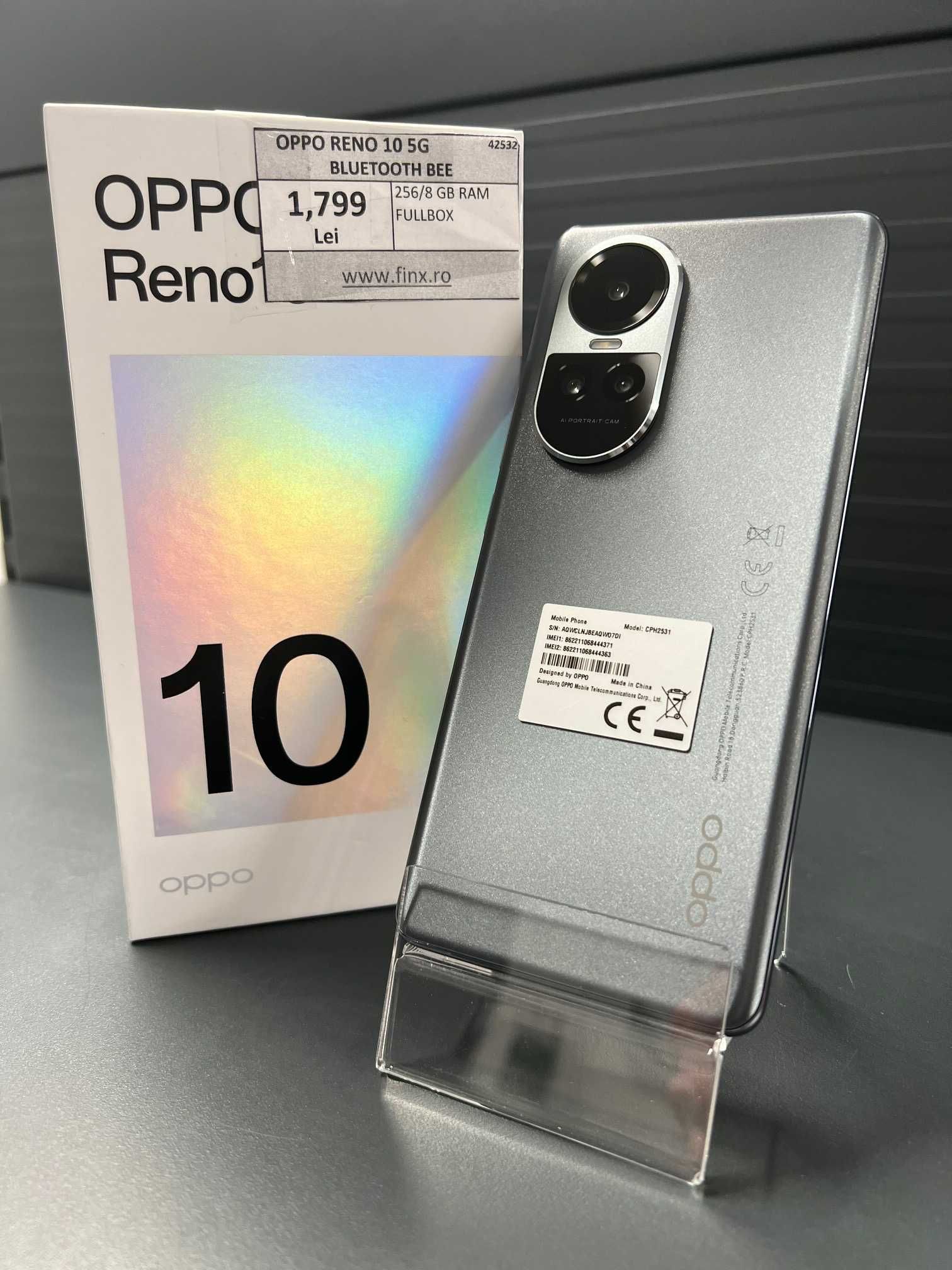 Telefon Oppo Reno 10 5G 256/8 GB RAM / FINX AMANET SRL Cod: 42532