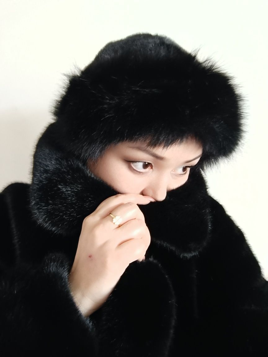 ЭКО норки шапки, в трёх цветах
