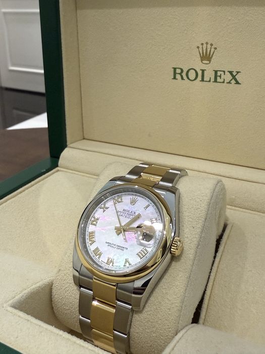 NEW Rolex Datejust 36mm Steel and Yellow Gold