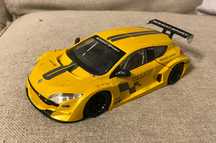 Macheta Bburago Renault Megane Trophy galben scara 1 24