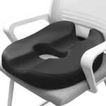 Perna ergonomica MargGona tip gogoasa, spuma memorie, neagra