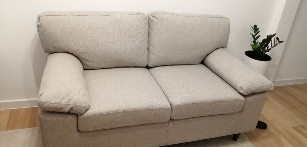 Canapea GEDVED 2 locuri gri deschis